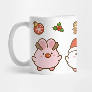 Cute Bunnies Christmas Mug